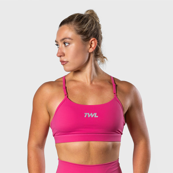 Sports Bra High Support for Running- Quartz Pink