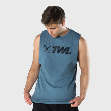 TWL - MEN'S EVERYDAY MUSCLE TANK - PEWTER/BLACK