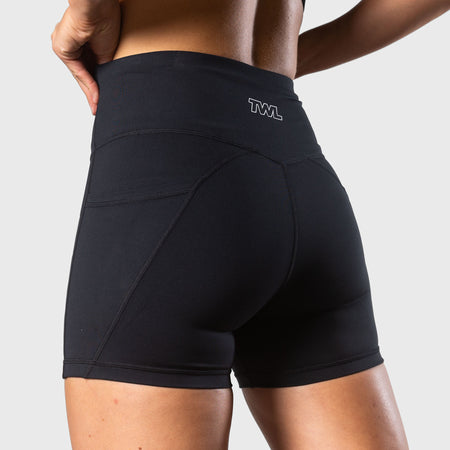 TWL - WOMEN'S ENERGY SHORTS - ATHLETE - BLACK/WHITE