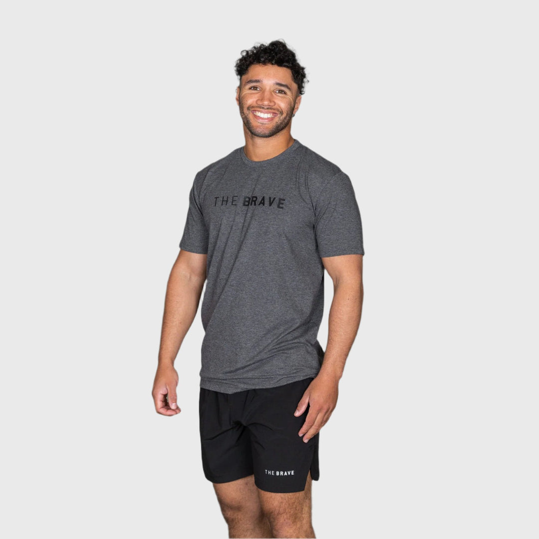 The Brave - Men's Signature T-Shirt 2.0 - CHARCOAL MARL