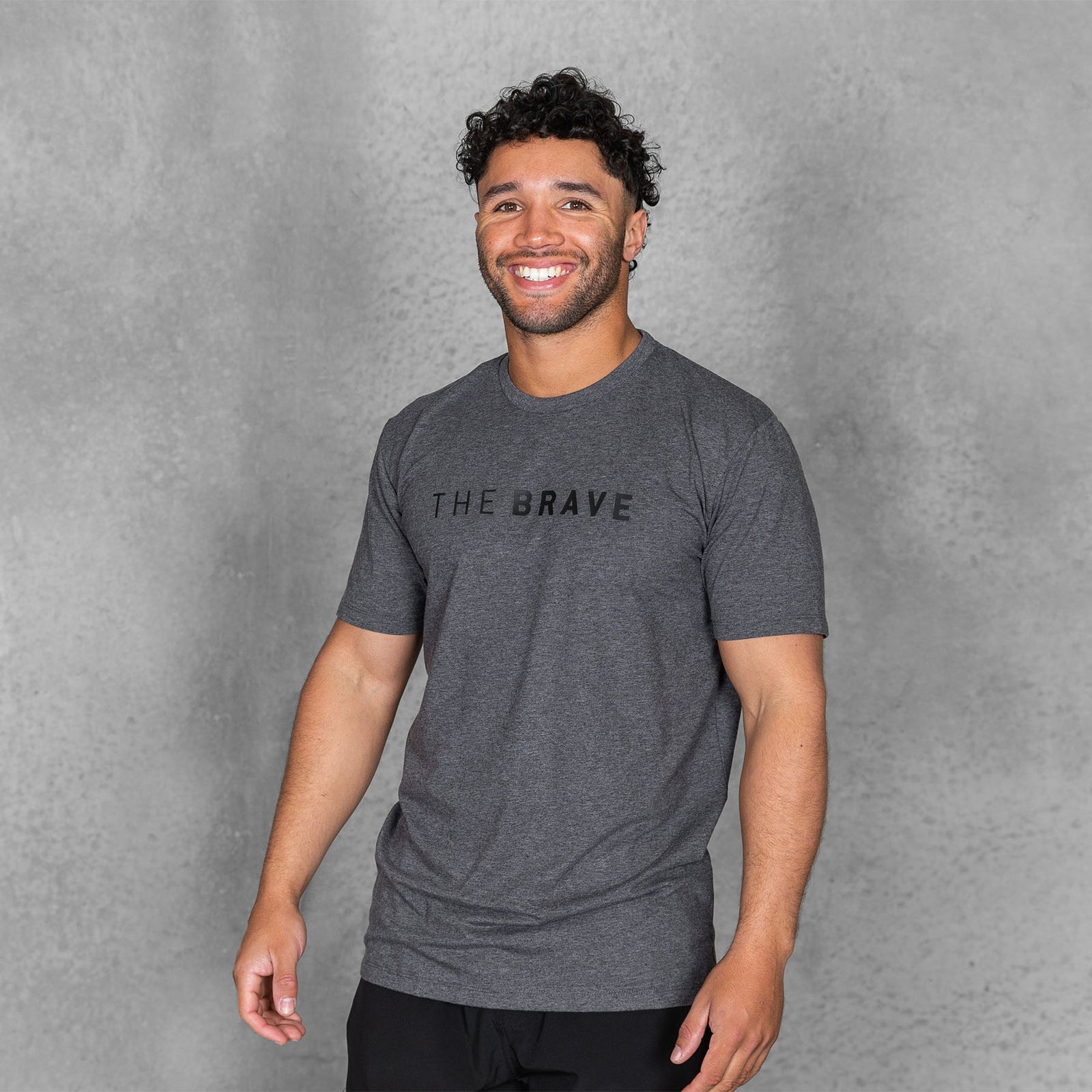 The Brave - Men's Signature T-Shirt 2.0 - CHARCOAL MARL –
