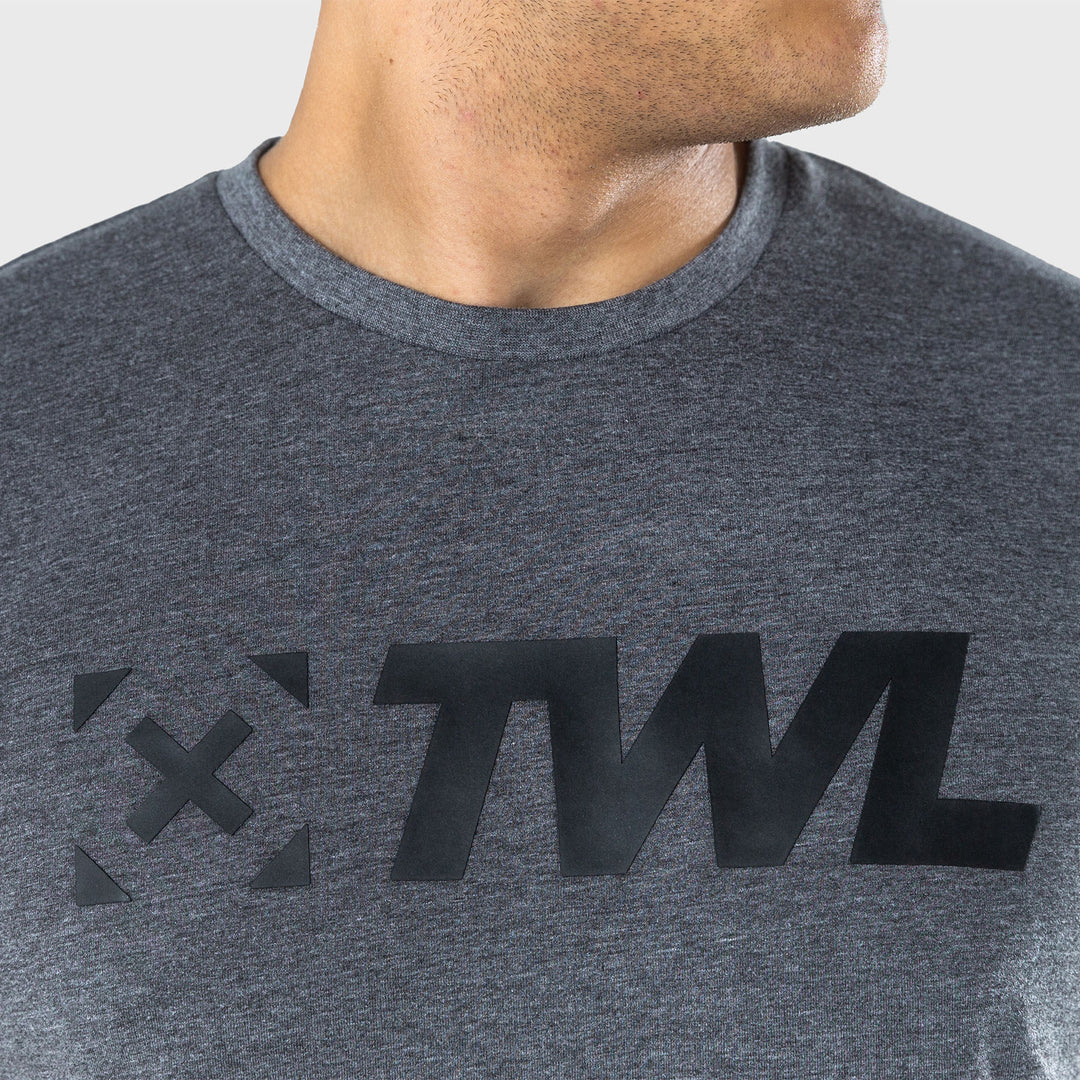 TWL - Men's Everyday T-Shirt 2.0 - CHARCOAL MARL/BLACK