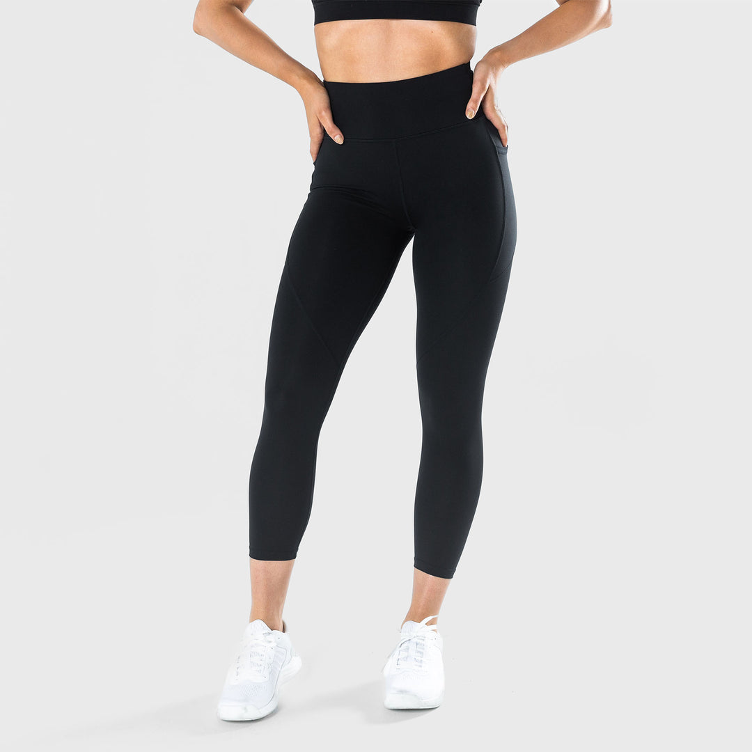 TWL - WOMEN'S ENERGY HIGH WAISTED 7/8TH TIGHTS - BLACK
