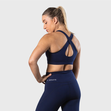 THE BRAVE - WOMEN'S SCULPT SPORTS BRA - DARK NAVY