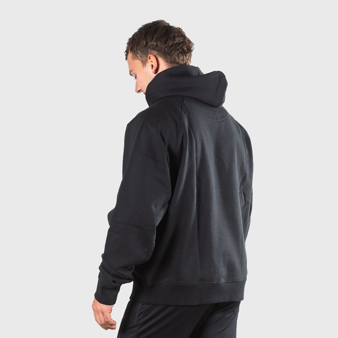 THE BRAVE - OVERSIZED HOODIE - BLACK