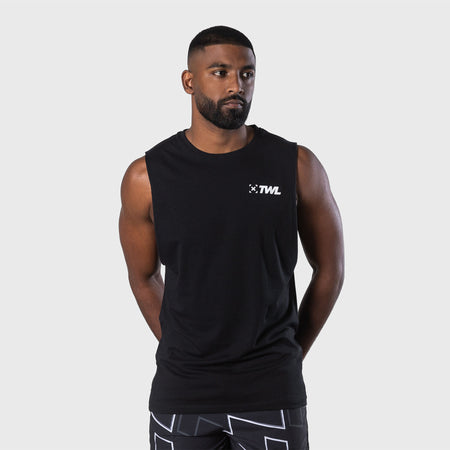 TWL - MEN'S EVERYDAY MUSCLE TANK SL - BLACK/WHITE