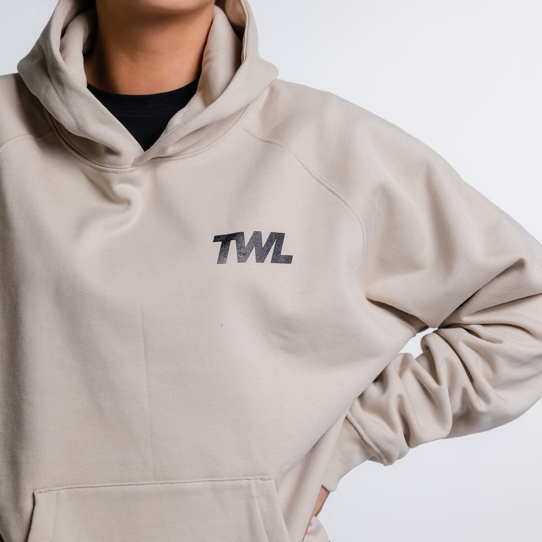 TWL - ESSENTIALS OVERSIZED HOODIE - TRAINING 24.7.365 - LINEN