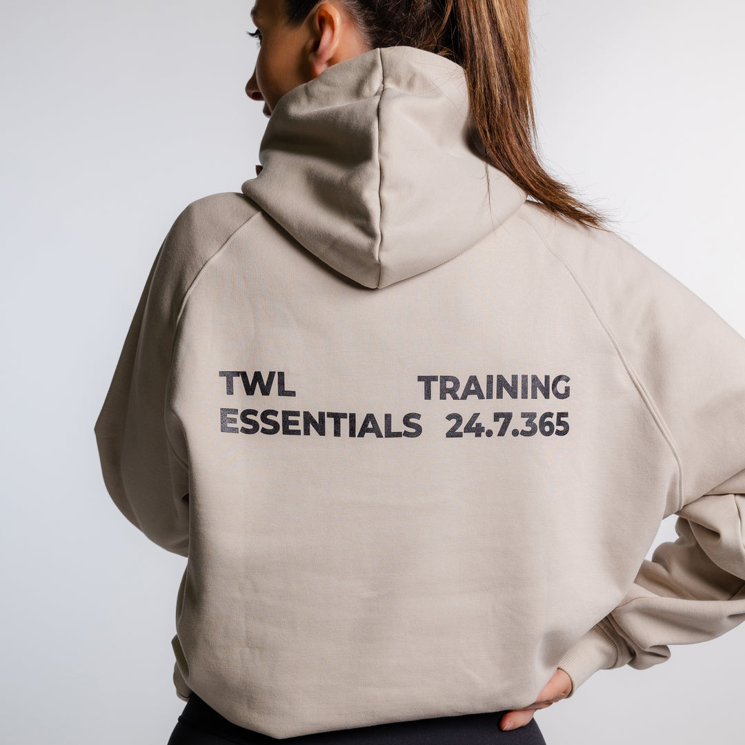 TWL - ESSENTIALS OVERSIZED HOODIE - TRAINING 24.7.365 - LINEN