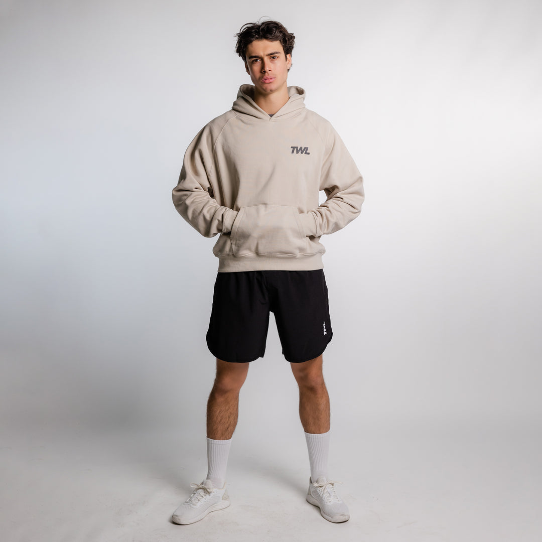 TWL - ESSENTIALS OVERSIZED HOODIE - TRAINING 24.7.365 - LINEN