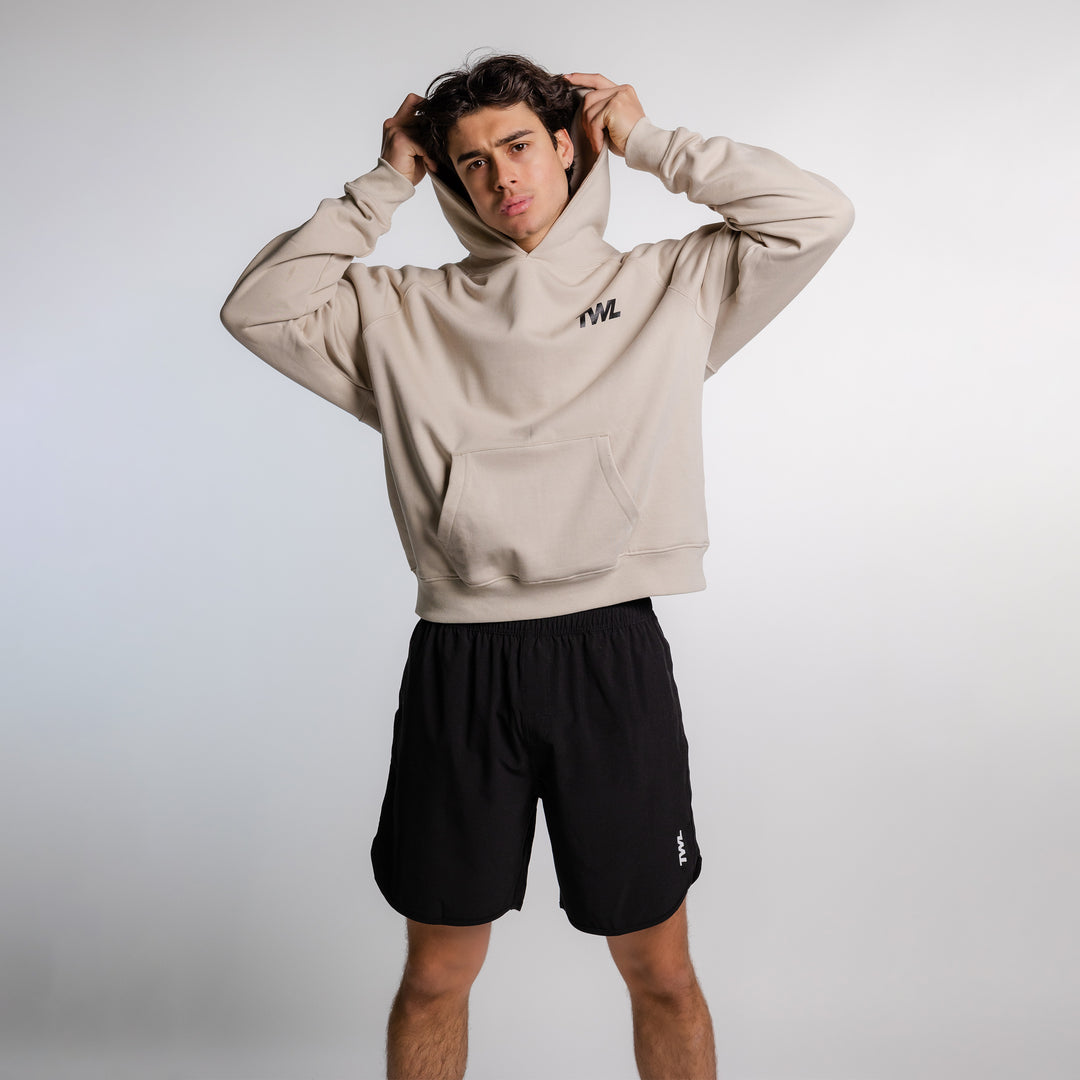 TWL - ESSENTIALS OVERSIZED HOODIE - TRAINING 24.7.365 - LINEN