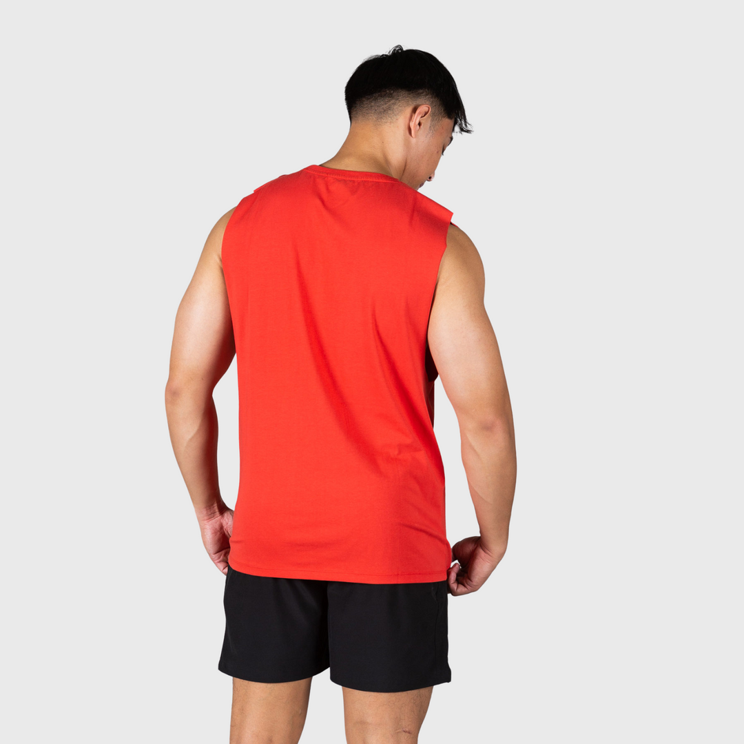 TWL - MEN'S EVERYDAY MUSCLE TANK - ARTISAN RED/WHITE