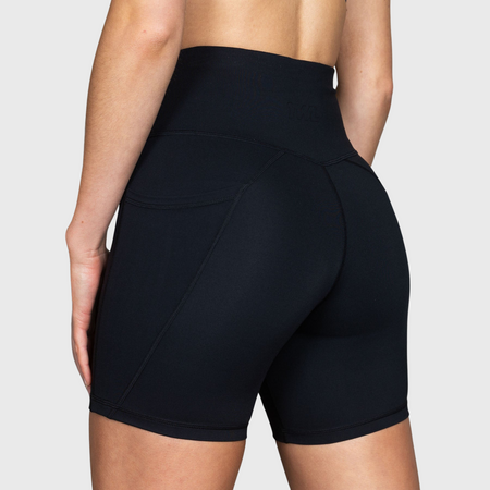 TWL - WOMEN'S ENERGY SHORTS MID LENGTH - ATHLETE - BLACK/BLACK