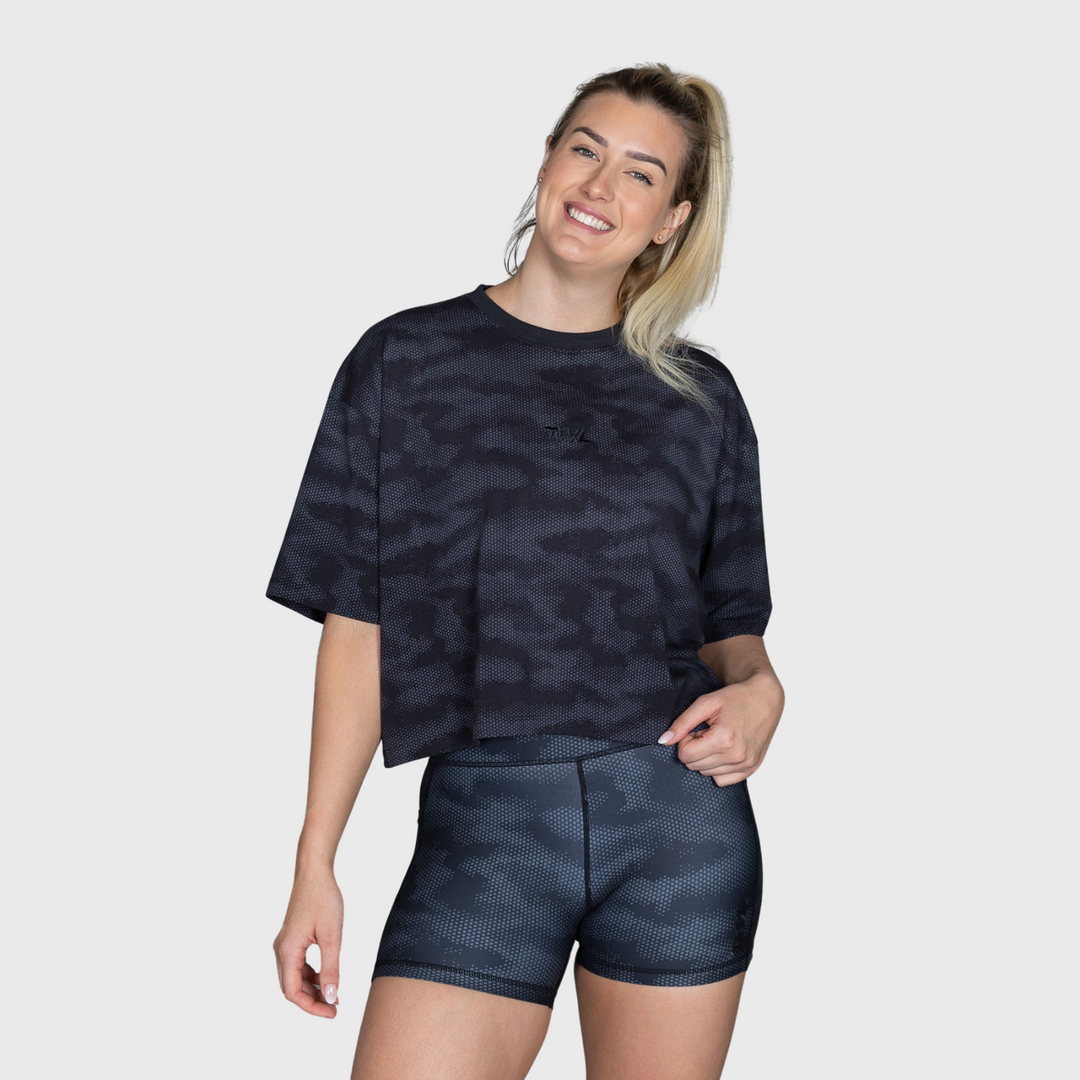 TWL - WOMEN'S OVERSIZED CROPPED T-SHIRT - ELEMENT