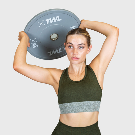 TWL - Women's Endure Seamless Bra - Dark Olive Marl/Stone Marl