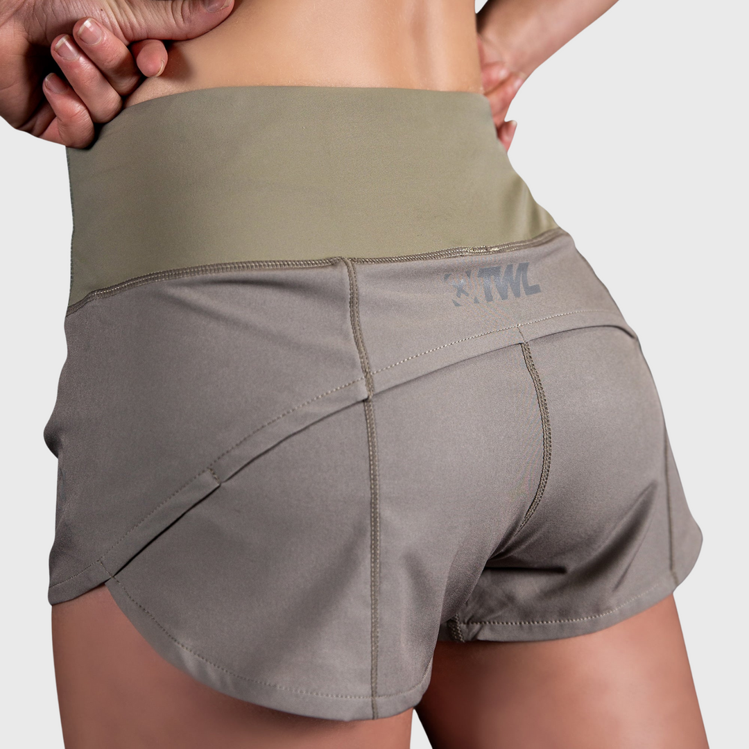 TWL - Women's Motion Shorts - MINK GREY