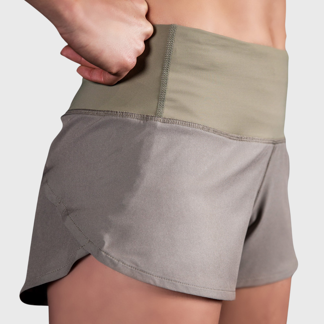 TWL - Women's Motion Shorts - MINK GREY