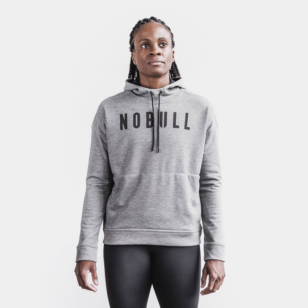 NOBULL - ﻿WOMEN'S NOBULL HOODIE - HEATHER GREY