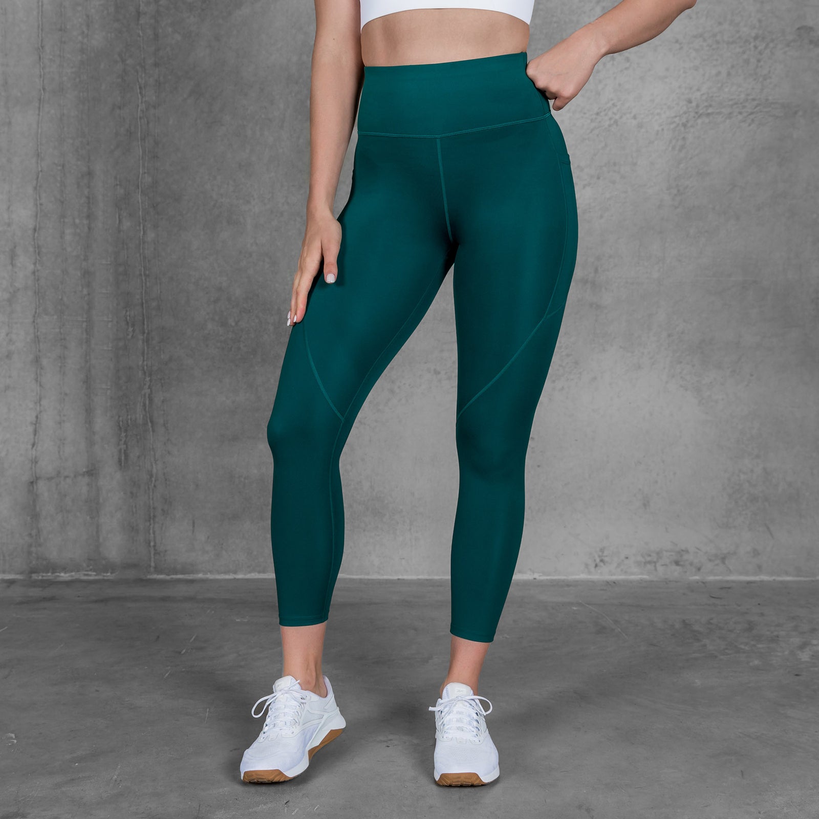 TWL - WOMEN'S ENERGY HIGH WAISTED 7/8TH TIGHTS - EMERALD GREEN –