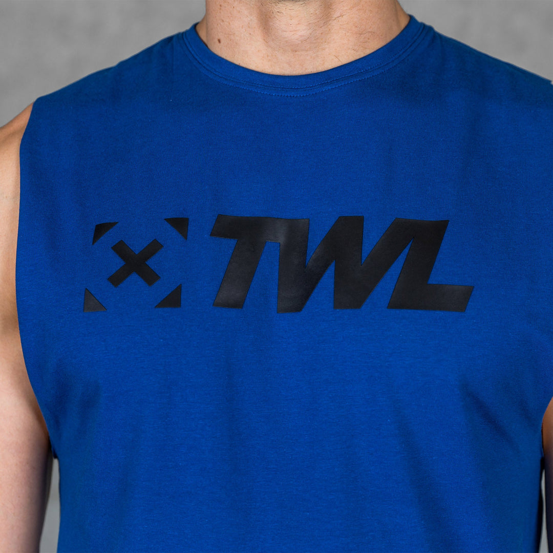 TWL - MEN'S EVERYDAY MUSCLE TANK 2.0 - ATLANTIC BLUE/BLACK