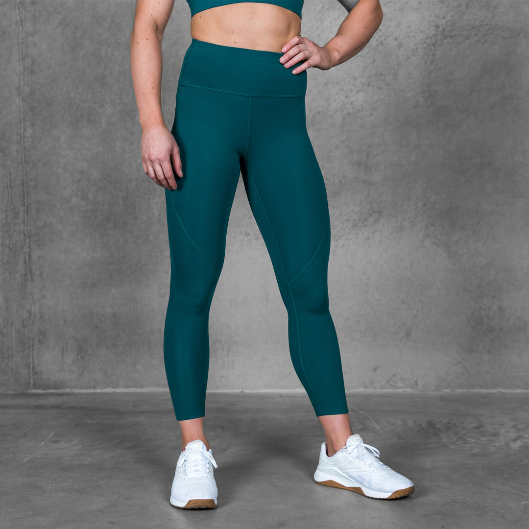 TWL - WOMEN'S ENERGY HIGH WAISTED 7/8TH TIGHTS - TEAL
