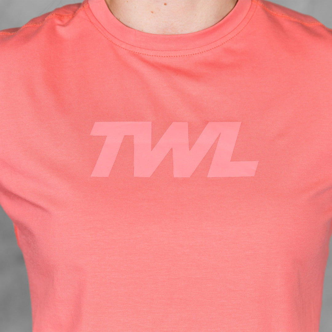 TWL - LADIES EVERYDAY CROPPED T-SHIRT 2.0 - SWEET CORAL