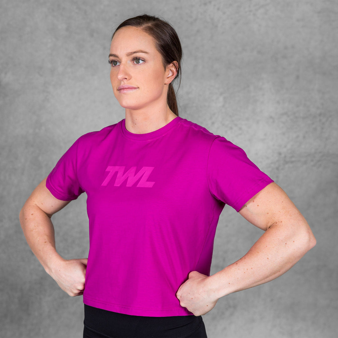 TWL - LADIES EVERYDAY CROPPED T-SHIRT 2.0 - ORCHID