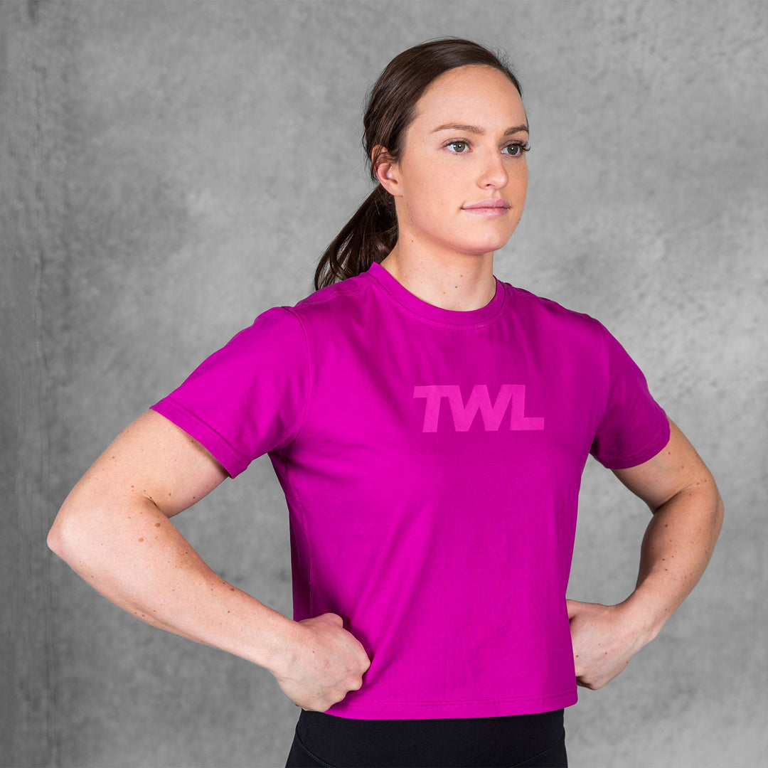 TWL - LADIES EVERYDAY CROPPED T-SHIRT 2.0 - ORCHID