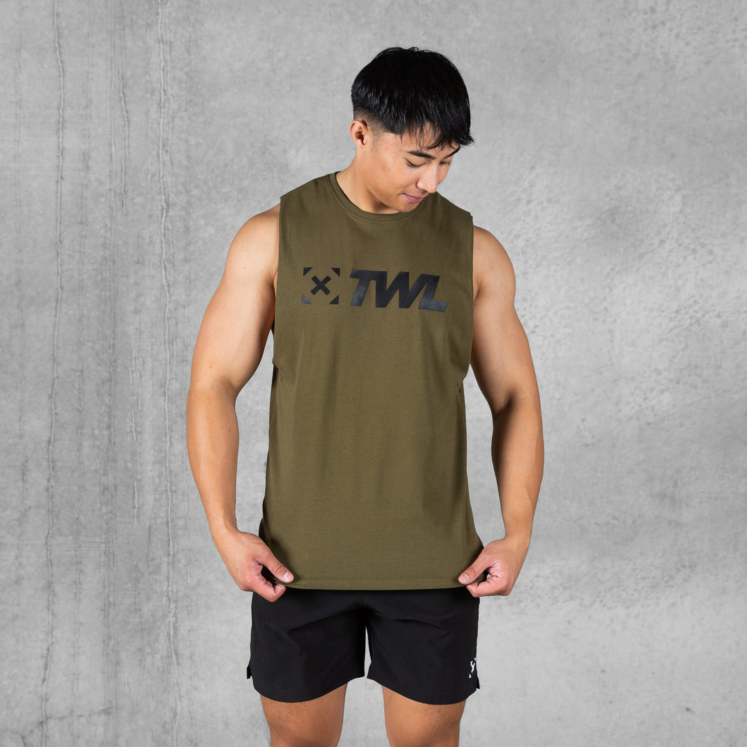 TWL - MEN'S EVERYDAY MUSCLE TANK 2.0 - UNIFORM GREEN/BLACK