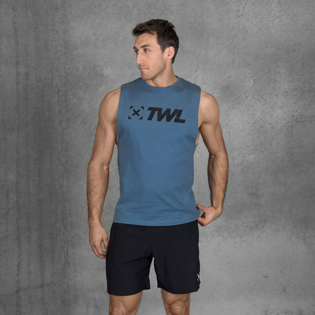 TWL - MEN'S EVERYDAY MUSCLE TANK 2.0 - PEWTER/BLACK