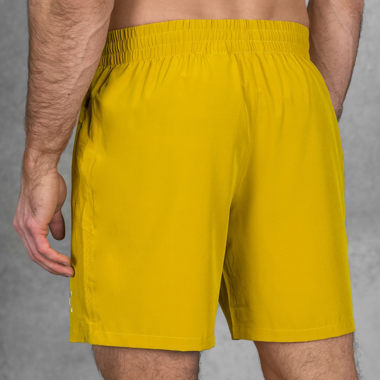 AE, Essential 5 Inch Shorts - Yellow, Gym Shorts Men