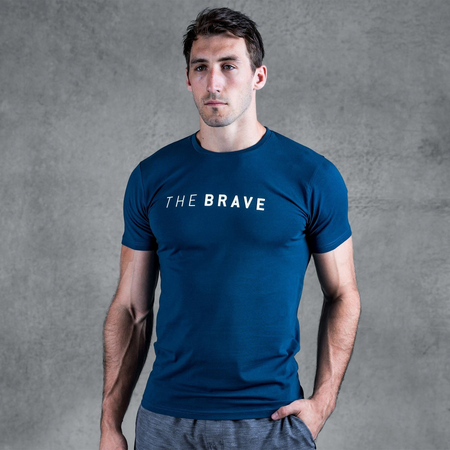 The Brave - Men's Signature T-Shirt 2.0 - AIRFORCE BLUE