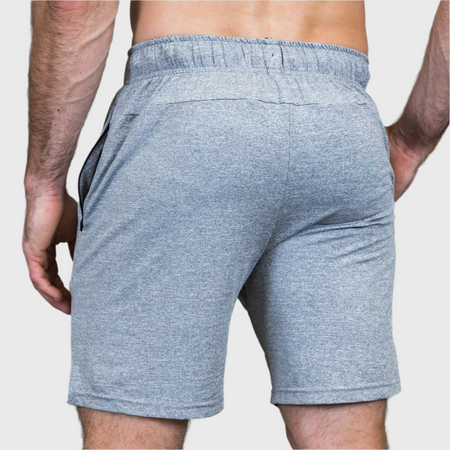 THE BRAVE - MEN'S AMPLIFY SHORTS - LIGHT GREY HEATHER