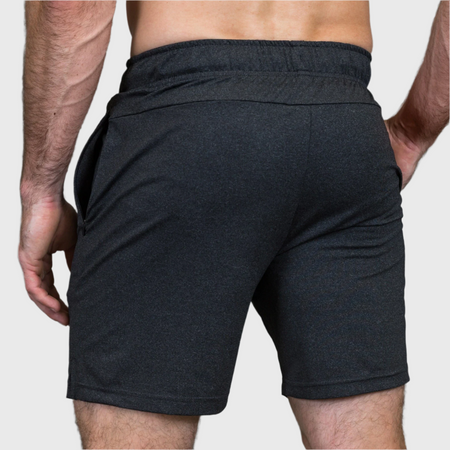 THE BRAVE - MEN'S AMPLIFY SHORTS - BLACK HEATHER