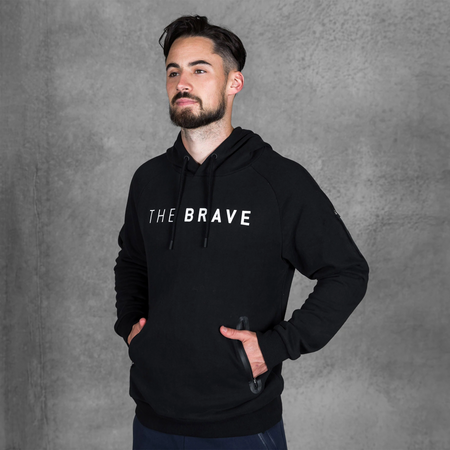 THE BRAVE - MENS SIGNATURE OVERHEAD HOODIE - DARK OLIVE – TheBrave
