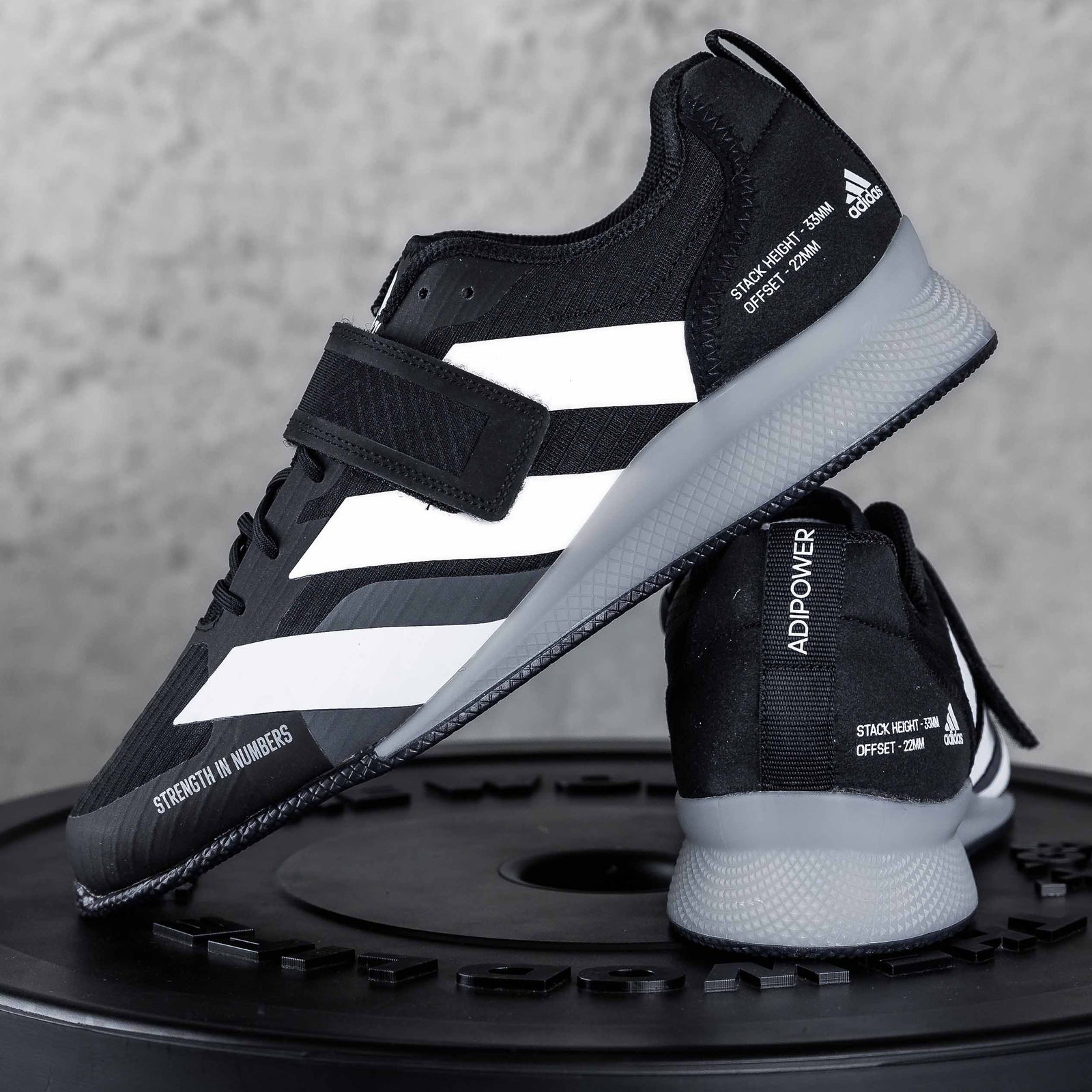 ADIDAS - ADIPOWER WEIGHTLIFTING 3 SHOES CORE BLACK/CLOUD WHITE/GREY thewodlife.com