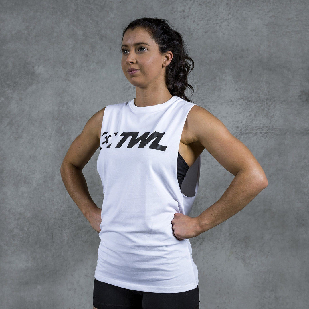 Women's Apparel - TWL - Unisex Everyday Muscle Tank 2.0 - WHITE/BLACK