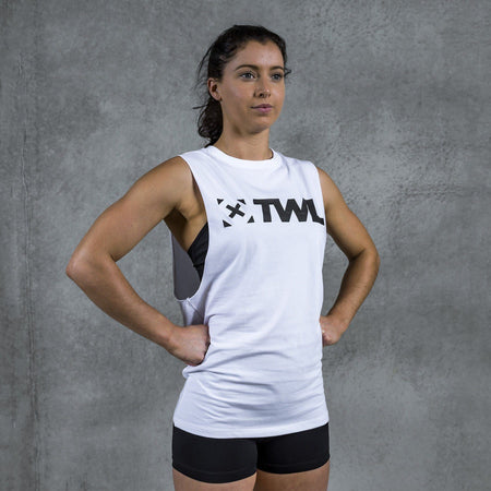 Women's Apparel - TWL - Unisex Everyday Muscle Tank 2.0 - WHITE/BLACK